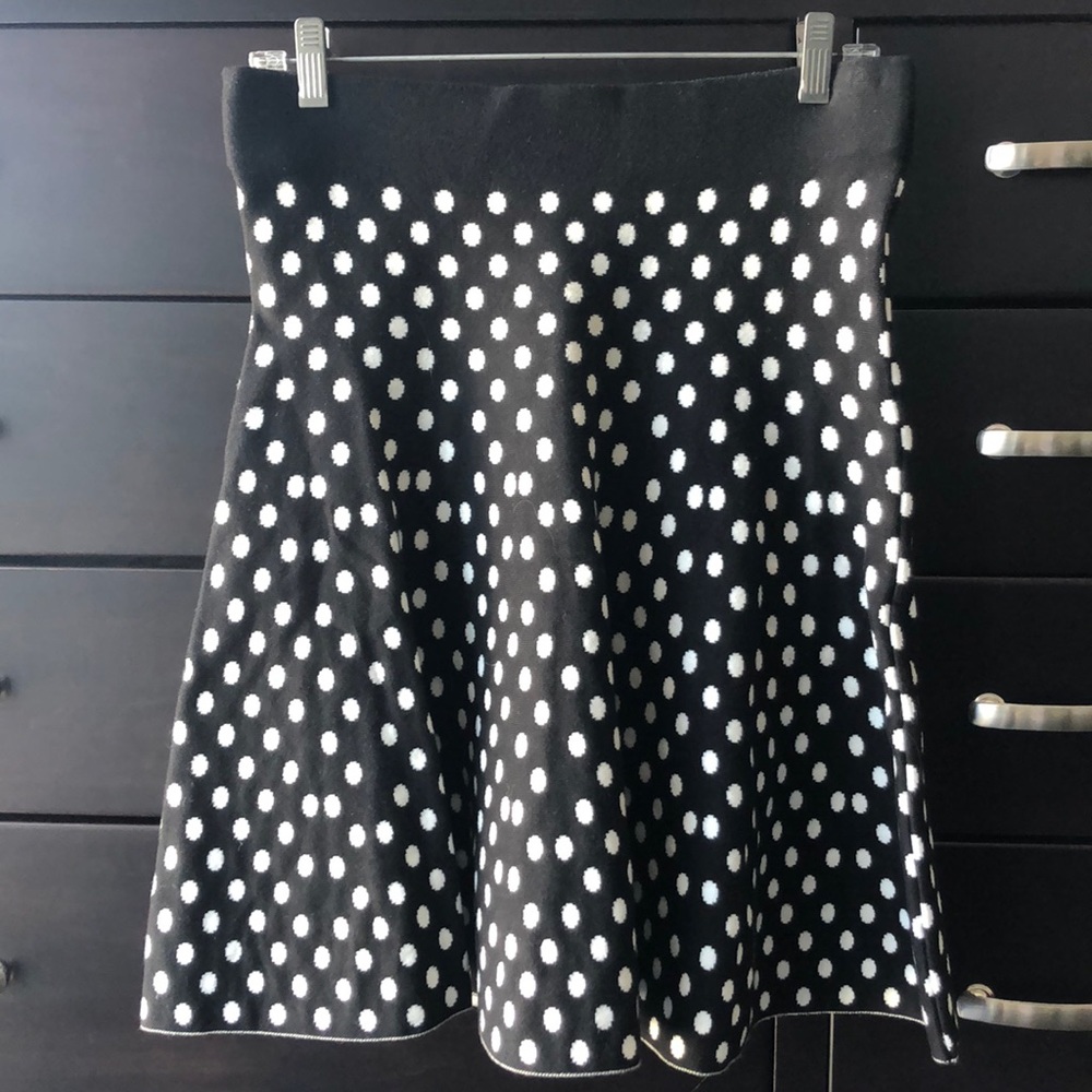 Anthropologie flared sweater skirt